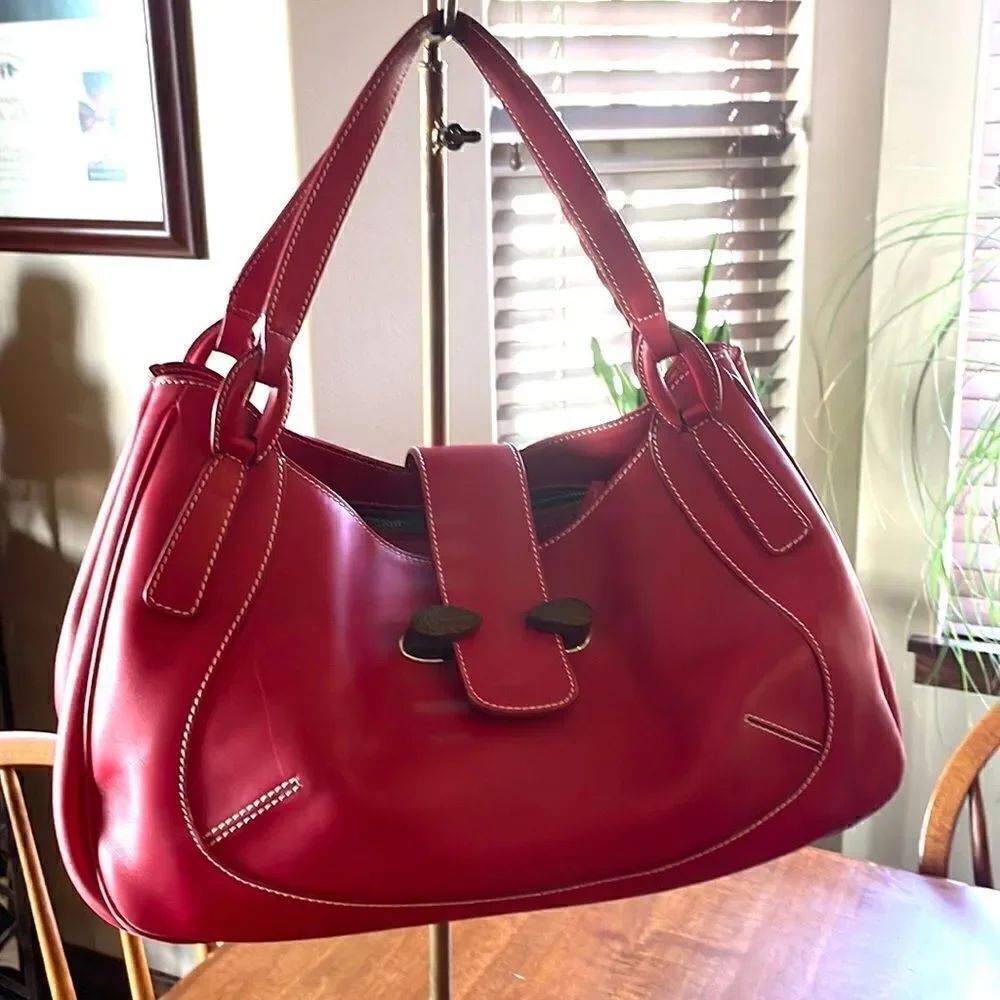 Tod's Cherry Red Satchel